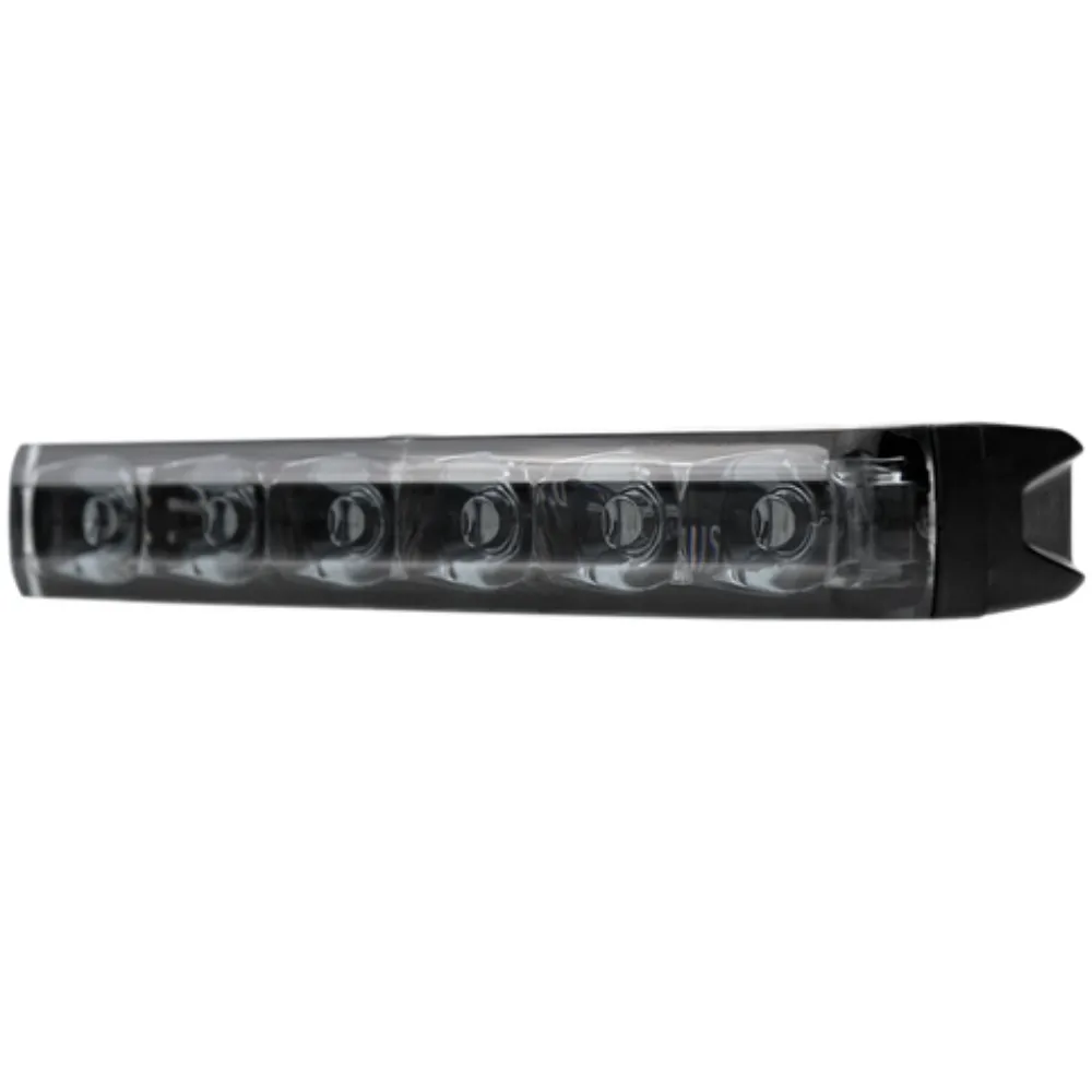 Flitser 6 LED ultra smal 12-24V amber smoked