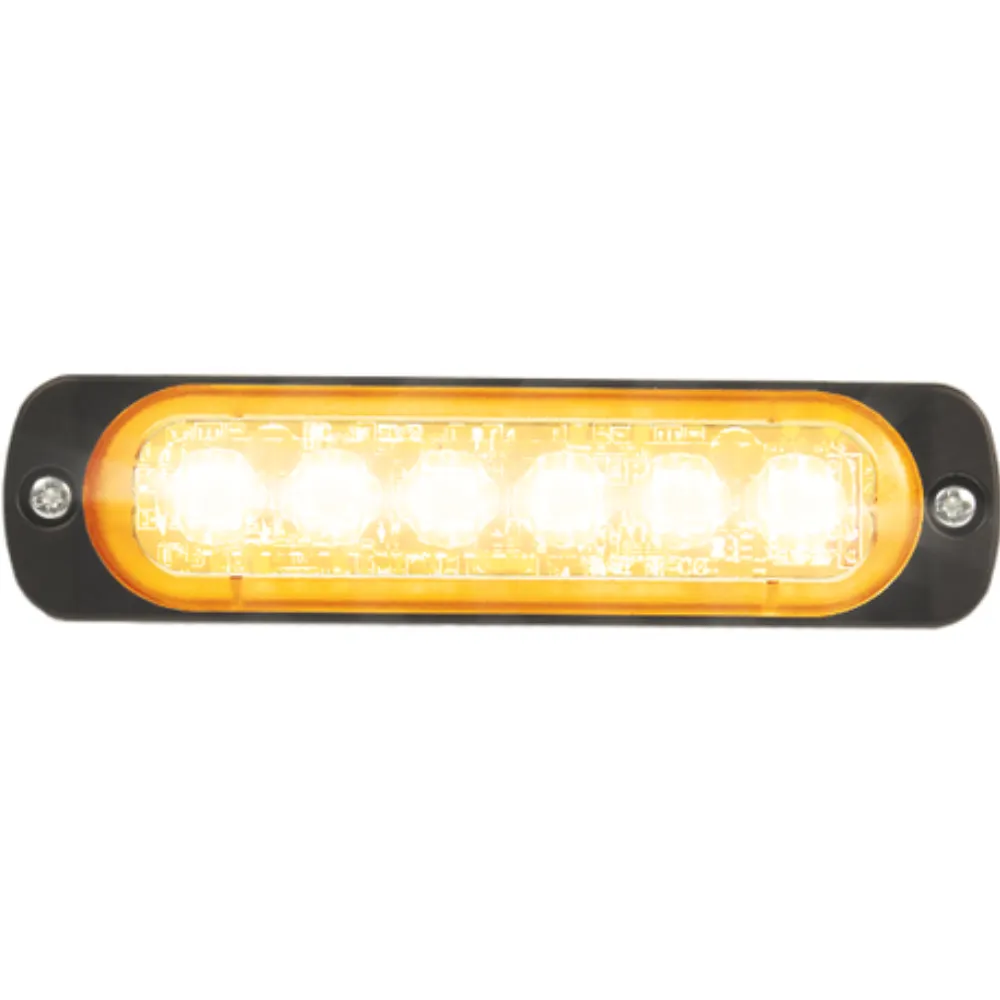 Flitser 6 LED 12-24V amber
