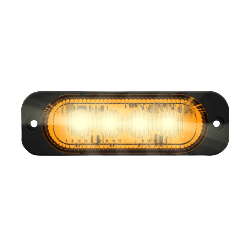 Flitser | 4 LEDs | 12-24V | amber