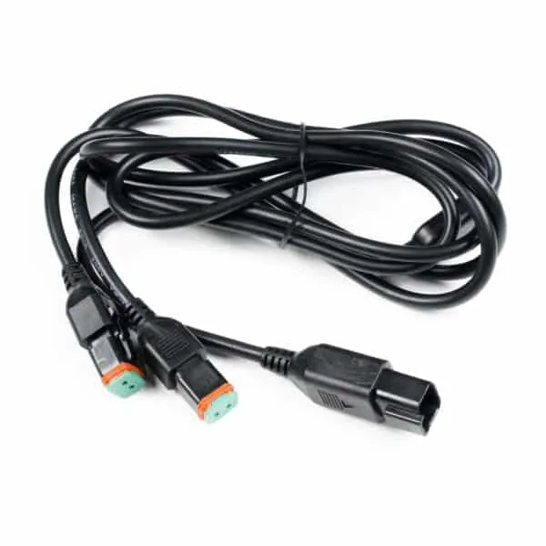 Y-Kabel Male 30 cm + 2x1m female