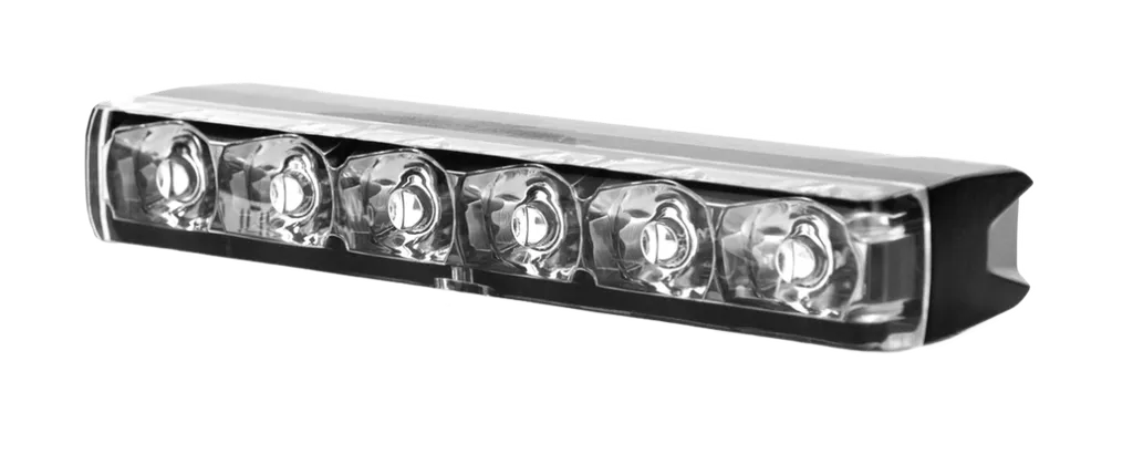 Flitser 6 LED ultra smal 12-24v amber